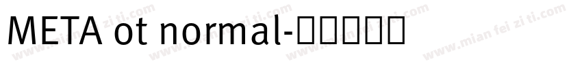 META ot normal字体转换